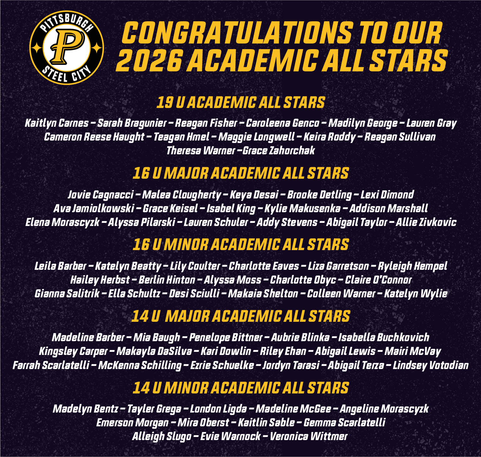 PSCS 2026 BG ACADEMIC ALL STARS